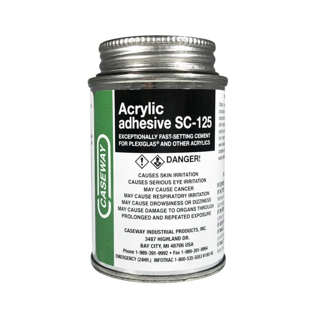 SC125 Acrylic Solvent Cement 1/4 pint (4 fl oz)