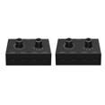 thumbnail image 2 of 2Pcs HIFI 4-Way Bi-Directional 3.5mm Stereo Audio Switcher with Mute Button for PC Headphones Speakers 4 Inputs 1 Output, 2 of 8