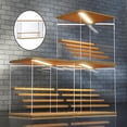 thumbnail image 3 of Milaget Acrylic Display Rack with Lights Action Figure Perfume Cupcake Cosmetics Dolls 2 Step, 3 of 9
