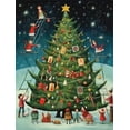 thumbnail image 6 of Puzzles for Adults 500 Pieces Jigsaw Puzzles Christmas Tree Christmas Party Formation Wooden Wall Art Pictures for Living Room Props Toys Gift, 6 of 9