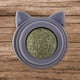 thumbnail image 4 of Juguete Con Hierba Gatera Giratorio 360 Forma Gatito Hierba Gatera Molares Digestivos Limpieza Dientes Diversión para Lamer (gris), 4 of 9