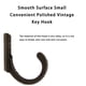 thumbnail image 4 of Inteprter Ganchos de pared Estante de almacenamiento Conveniente Amplia aplicación Heavy Duty Usable Keys Hangers Home Coats Hanging Decorativo Almacenamiento y organización del hogar Bronce 10 piezas, 4 of 6