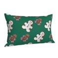 thumbnail image 2 of Kll Gingerbread Snowman Cookies Pillow Covers Envelope Closure,Super Soft And Cozy Fuzzy Fleece Pillow Case Cover 20"X30", 2 of 9