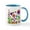 White/Blue Inside, variant on CafePress - Rainbow Spring Flowers Mugs - 11 oz Ceramic Mug - Novelty Coffee Tea Cup