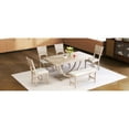 thumbnail image 5 of Half Round Legs 6 Dining Collection, Solid Wood Table, Upholstered Chairs & Bench Furniture,, 5 of 7