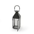 thumbnail image 3 of Preston 16" Modern Outdoor Stainless Steel Lantern, Black, 3 of 7
