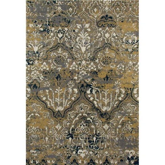 Art Carpet 841864109696 5 x 8 Pieds Bastille Collection Émergent Tapis Tissé, Jaune