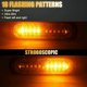 thumbnail image 2 of Nuevo 4d, 4 piezas, 10 LED Flash, barra de luz de emergencia naranja, flash automático, luz de rejilla de 12 V y 24 V, flash de seguridad, 2 of 5