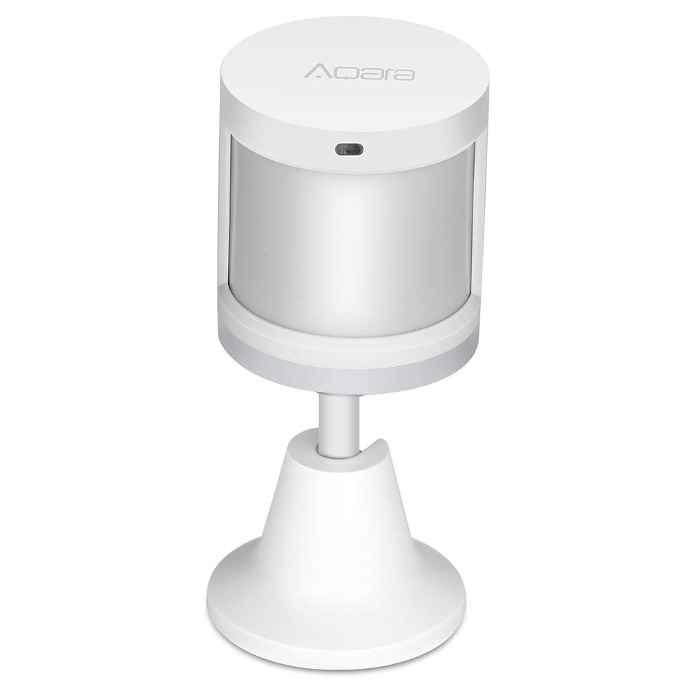 M Buder Smart Wireless Human Body Motion Sensor with Light Intensity Detector, 360-Degree Rotation Holder, 23 Feet Range, ZigBee Compatible for Indoor Home Security