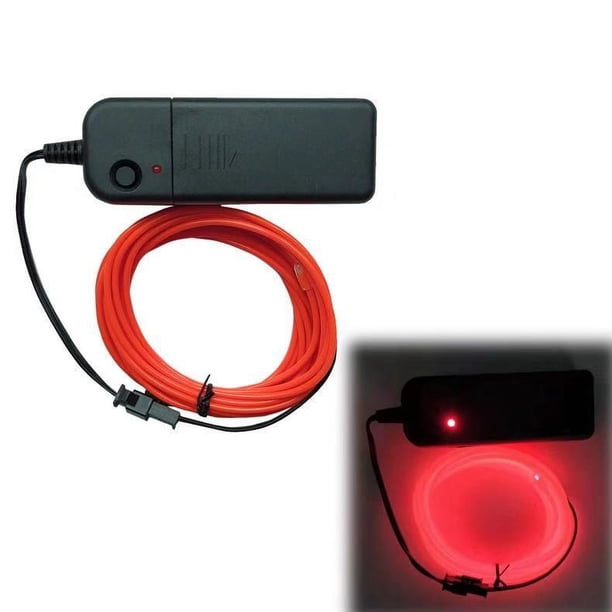 Caja de luces con línea de emisión de luz fría de 3 m y batería de 3 V con varios accesorios decorativos para presentaciones en el escenario