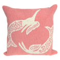 thumbnail image 3 of Trans-Ocean Imports 7FP8S167418 18 in. Liora Manne Frontporch Mermaids Indoor & Outdoor Pillow - Orange, 3 of 3