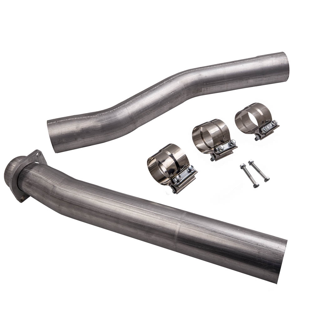Kmowoo Exhaust System Pipe 6.0 KIT w/ Clamps for Ford Powerstroke F250