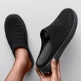thumbnail image 1 of Zapatos de mujer para mujer, informales, diarios, con punta cerrada, plataforma, media pantuflas de malla Wmkox8yii ytu8924, 1 of 9