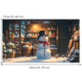 thumbnail image 3 of Christmas Garage Door Cover Garage Christmas Garage Door Banner Snow Holiday Christmas Garage Door Decorations Xmas Home Yard For Photography 8x7 FT, 3 of 6