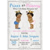 Prince Princess Gender Reveal Invitation, Boy or Girl, Gender Reveal