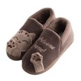 thumbnail image 4 of QISIWOLE Men Winter Home Slippers Cartoon Cat Non-slip Warm Indoors Bedroom Floor Shoes clearance under 5 !, 4 of 7