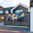 thumbnail image 4 of Pofeuu Vintage Starry Sky Puppy Print Colorful Yard Festival Banner Sign Party Outdoor & Indoor Party Decoration Banne Festival Yard Sign-Medium, 4 of 8
