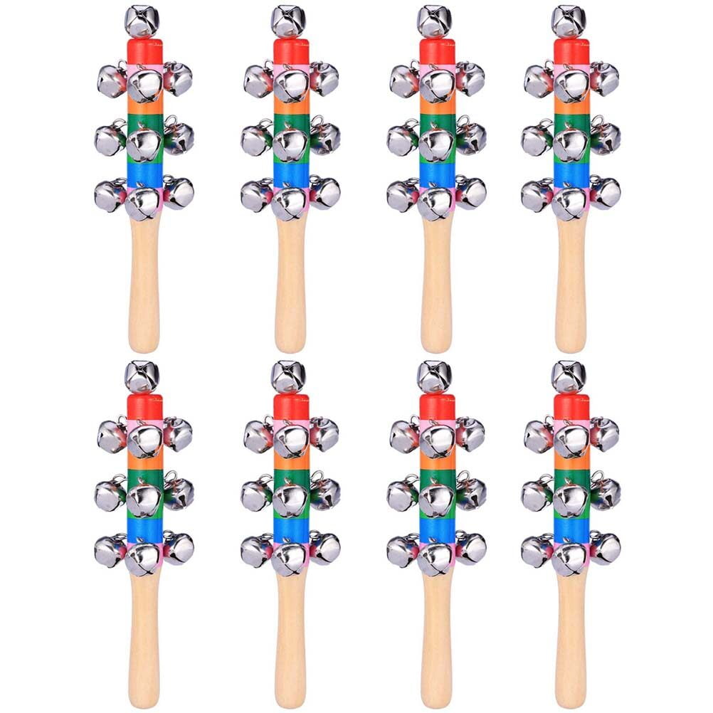 Hand bells for kids 8 Pcs 1 Bag Baby Toys Hand Jingle Bells Interesting
