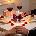 thumbnail image 3 of Burgundy Bow Shaped Scented Candle, Romantic Bowknot Decor Candle for Couple Anniversary Birthday Dinner Holiday Home Decor Gift, 3 of 6