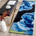 thumbnail image 3 of Runner Rug in Black and Blue, 3 of 3