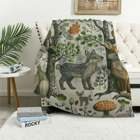 BCIIG Intricate Detail Warm Lightweight Fleece Blanket Soft Flannel Blanket for All Seasons – Cow Gifts Blanket for Living Room Sofa Decor 50x60in