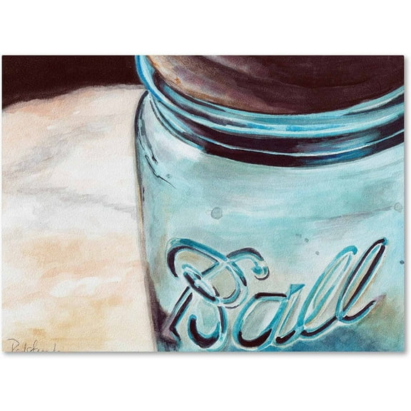 Trademark Fine Art "Ball Jar" Canvas Art by Jennifer Redstreake