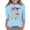 Light Blue, variant on Hiijoy Toddler Girls Graduation T-Shirt Children's 3/4 Sleeve Crew Neck T Shirt, Sizes 3-13