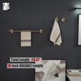 thumbnail image 3 of Double Towel Bar Matte Stainless Steel Bath Towel Rack for Bathroom Towel Holder Wall Mount Total Length TBLPB, 3 of 9