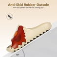thumbnail image 4 of Cloud Slides for Women & Men Soft Recovery Pillow Slippers with Low Arch Support Comfortable Open Toe EVA Shower Shoes Summer Beach Pool Slide Sandals, 4 of 8