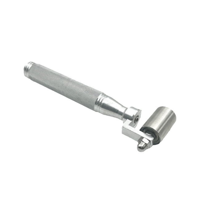 Rodillo de costura para papel tapiz para el hogar de acero inoxidable, herramienta de construcción para papel de pared, herramienta de pintura con rodillo plano para costura, 3,5 cm