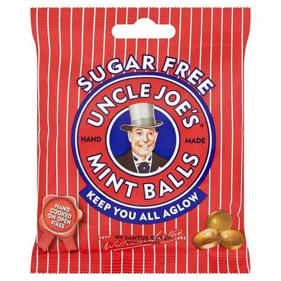 Uncle Joe's Sugar Free Mint Balls Bag 60g (Pack of 3)