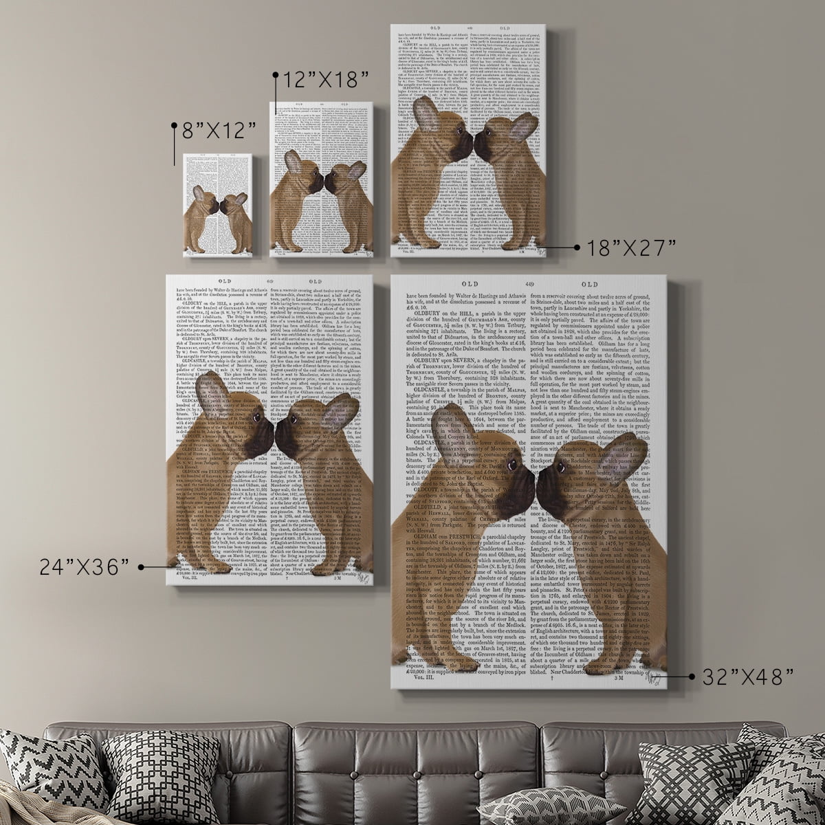 French Kiss Close Up Premium Gallery Wrapped Canvas - Ready to Hang