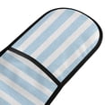 thumbnail image 2 of Dailycode Double Sided Oven Mitt with Loop Heat Resistant Kitchen Long Potholders 7" x 35" Light Blue and White Stripes, 2 of 6