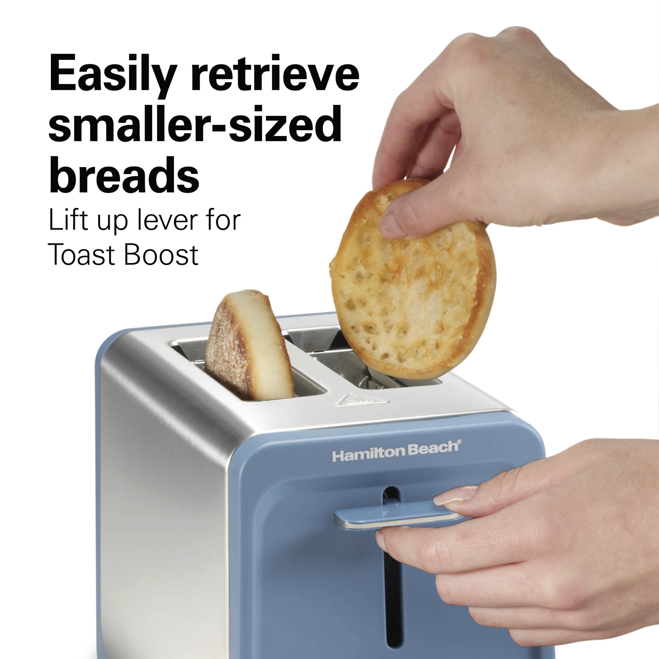 Hamilton Beach Contemporary 2 Slice Toaster with Wide Slots, Bagel