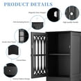 thumbnail image 3 of HomeStyle 63.8 inch MDF Bathroom Cabinet Freestanding Storage Tower with Drawer and Doors, 3 of 7