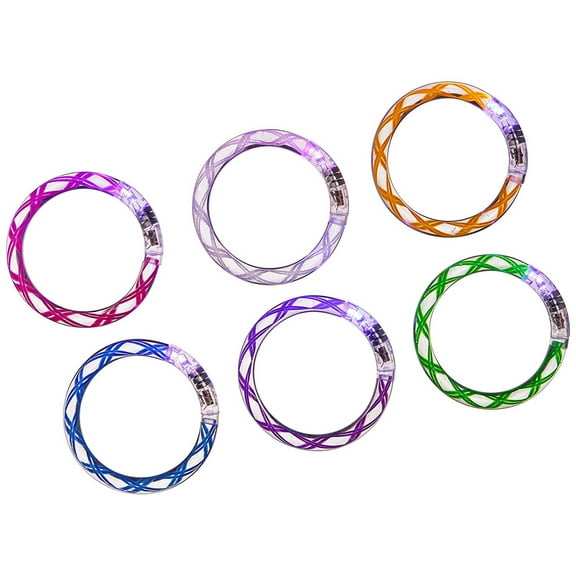 12 Assorted Colors Light Up Bracelets