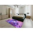 thumbnail image 5 of Ahgly Company Machine Washable Indoor Rectangle Transitional Heliotrope Purple Area Rugs, 4' x 6', 5 of 7