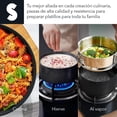 thumbnail image 4 of Bateria De Sartenes Medical Stone Vidrio Templado Bateria De Cocina Con Revestimiento Antiadherente Juego De Ollas Incluye 13 Piezas Set De Ollas Y Sartenes Con mangos Ergonomicos, 4 of 9