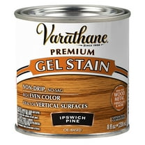4 Pack, Ipswich Pine, Varathane Premium Gel Wood Stain-358317, Half Pint