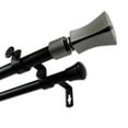 thumbnail image 4 of InStyleDesign  13/16" Two Tone Pedestal Collection Double Curtain Rod Elm Finial 120 to 170 inch, 4 of 4