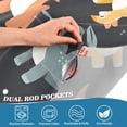thumbnail image 4 of Yayeee Kitchen Valance Rod Pocket 54" x 18" Living Room Window Curtain, Orange Dinosaur, 4 of 6