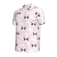 thumbnail image 2 of Balery Cute Panda Printed Men’s Short Sleeve Polo Shirt, Midweight Men's Shirt,Golf Polo shirts -X-Large, 2 of 9