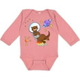 thumbnail image 3 of Inktastic Otter Space cute otter with rocket pack Boys or Girls Long Sleeve Baby Bodysuit, 3 of 5