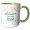 Green/White, variant on 3drose, Welcome to the Team Office Work Mate Job Gift for New Employees Staff, 15oz Two-tone Yellow Mug