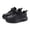 Black, variant on Lightweight Sneakers for Kids Girls and Boys Flexible Sole Indoor Outdoor Play Shoes Size:10-11 Years