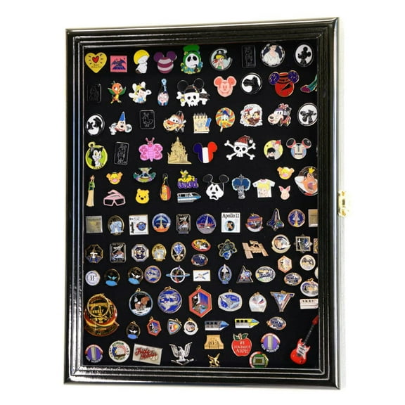 Pins, Ribbons, Medals, Buttons, Shells Showcase Display Case Cabinet