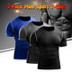 thumbnail image 1 of Paquete de 3 camisetas deportivas para hombre, secado rápido, gimnasio, entrenamiento, fitness, cami Abanopi Camisa deportiva para hombre, 1 of 7
