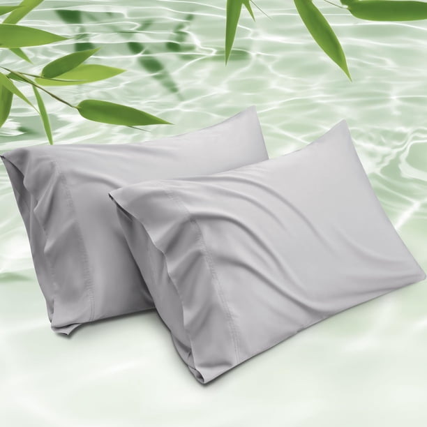 Fundas de almohada Bedsure Cooling, tamaño estándar, rayón y bambú 2