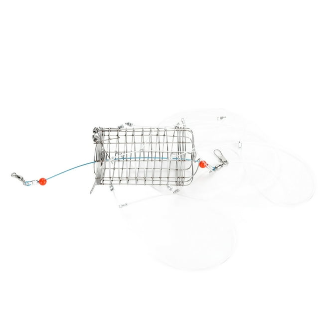 Piège à Crabe en Acier Inoxydable, Petit Piège à Crabe Portable en Maille avec 8 Boucles, Convient à une Utilisation Extérieure