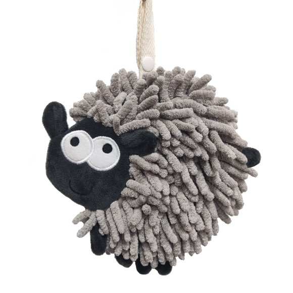 Heikrdo Sheep Divertidas Toallas De Mano Para Baño Cocina – Linda Decoración Decorativa De Ovejas Para Colgar Toallas De Cara Súper Absorbentes Suaves – Regalo Para Amigos Y Familiares (Gris)